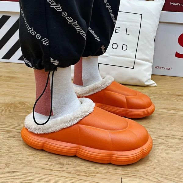 slippers winter home women's luxury platform plush couple eva waterproof non-slip soft warm furry women shoes, Black
slippers winter home women's luxury platform plush couple eva waterproof non-slip soft warm furry women shoes, Black