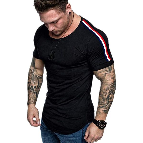 men's t-shirts 2021 summer trend wear plus size short sleeve shoulder stitching design fashion casual t shirt, White;black
men's t-shirts 2021 summer trend wear plus size short sleeve shoulder stitching design fashion casual t shirt, White;black