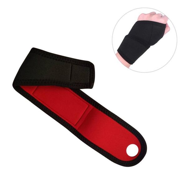 wrist support opening hole thumb wrap guard fitness training palm protector professional sport winding sweatband, Black;red
wrist support opening hole thumb wrap guard fitness training palm protector professional sport winding sweatband, Black;red
