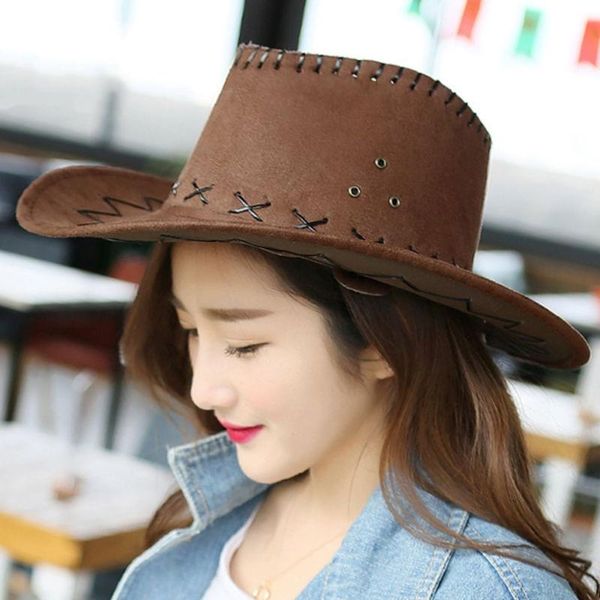 cloches fashionable design breathable men women cowboy style hat summer outdoor travel cowgirl western headwear cap 2021, Blue;gray
cloches fashionable design breathable men women cowboy style hat summer outdoor travel cowgirl western headwear cap 2021, Blue;gray