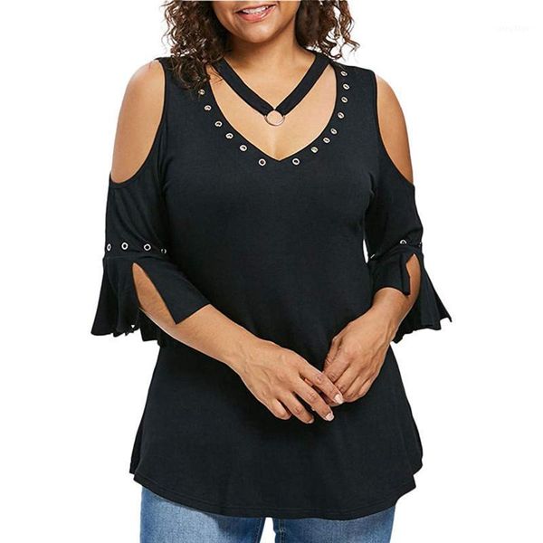 plus size t-shirt women's summer blouses bandage women clothing solid short sleeve v-neck blusas mujer de moda 2021, Black
plus size t-shirt women's summer blouses bandage women clothing solid short sleeve v-neck blusas mujer de moda 2021, Black