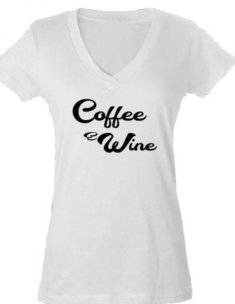 coffee and wine funny ladies slim fit v-neck t-shirt mother parent wife gift, White;black
coffee and wine funny ladies slim fit v-neck t-shirt mother parent wife gift, White;black