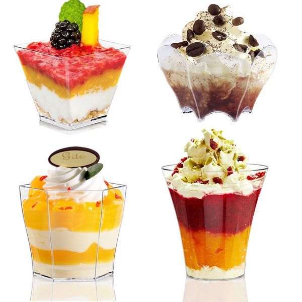 disposable cups & straws 10/24/25/30pcs mini dessert cup reusable plastic jelly yogurt mousses portion clear container tableware home party
disposable cups & straws 10/24/25/30pcs mini dessert cup reusable plastic jelly yogurt mousses portion clear container tableware home party