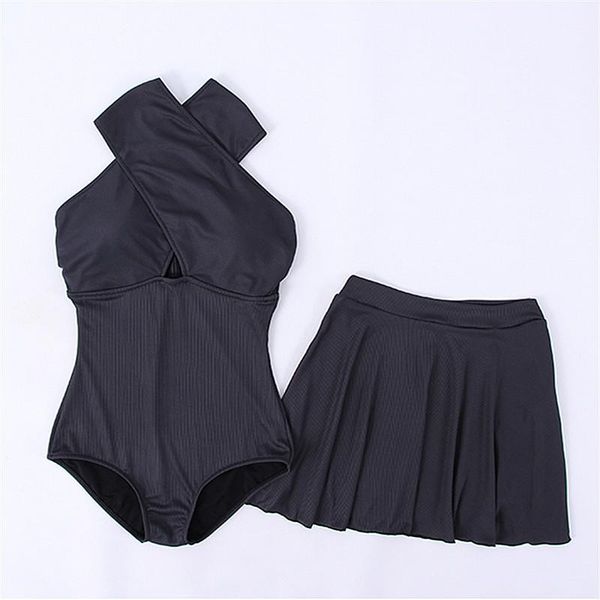 women's swimwear 2021 two piece tankini swimsuits women backless vintage solid swimsuit with skirt padded bathing suit bikini sets, White;black
women's swimwear 2021 two piece tankini swimsuits women backless vintage solid swimsuit with skirt padded bathing suit bikini sets, White;black