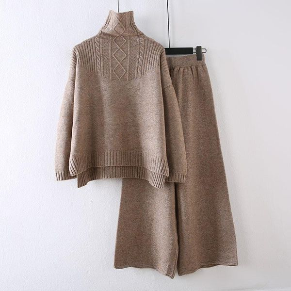 women's two piece pants solid color turtleneck slit sweater jumpers + loose wide leg 2 set outfits for women 2021 autumn winter, White
women's two piece pants solid color turtleneck slit sweater jumpers + loose wide leg 2 set outfits for women 2021 autumn winter, White