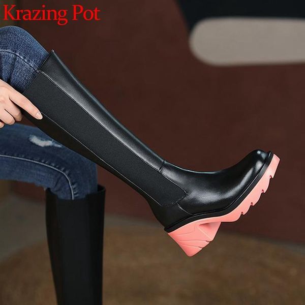 boots krazing pot natural cow leather winter knight large size 43 round toe platform high heels western ins knee-high l01, Black
boots krazing pot natural cow leather winter knight large size 43 round toe platform high heels western ins knee-high l01, Black