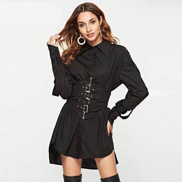casual dresses high street women personality 2021 runway autumn female designer corset belt club irregular vestido white black, Black;gray
casual dresses high street women personality 2021 runway autumn female designer corset belt club irregular vestido white black, Black;gray