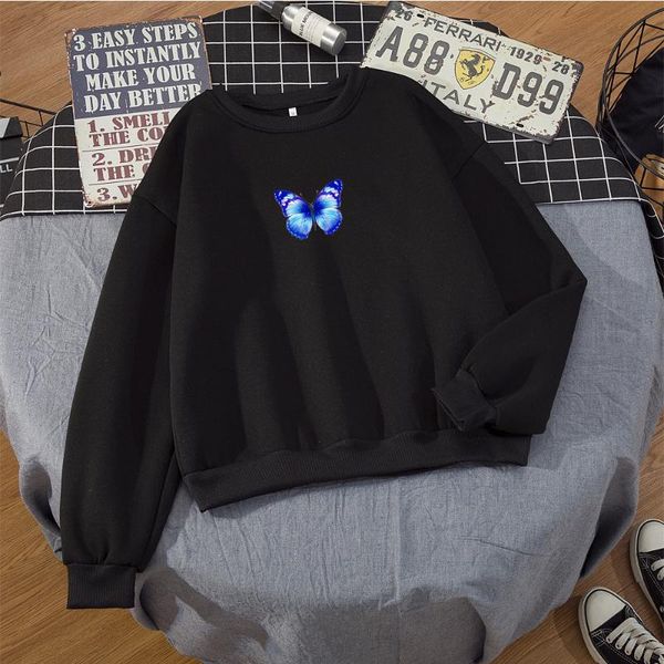 women's hoodies & sweatshirts winter short loose oversized sweatshirt women harajuku butterfly print aesthetic graphic pullover crewnec, Black
women's hoodies & sweatshirts winter short loose oversized sweatshirt women harajuku butterfly print aesthetic graphic pullover crewnec, Black