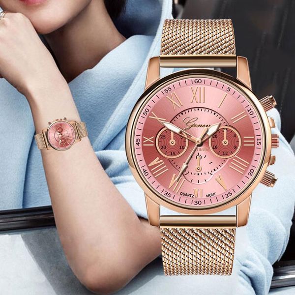 fashion women stainless steel silver gold mesh watch unique simple watches casual quartz wristwatches clock, Slivery;brown
fashion women stainless steel silver gold mesh watch unique simple watches casual quartz wristwatches clock, Slivery;brown