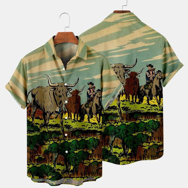 men's casual shirts cowboy oil painting printed hawaiian short sleeve summer hip hop camicias streetwear harajuku blouses oversized 4xl, White;black
men's casual shirts cowboy oil painting printed hawaiian short sleeve summer hip hop camicias streetwear harajuku blouses oversized 4xl, White;black