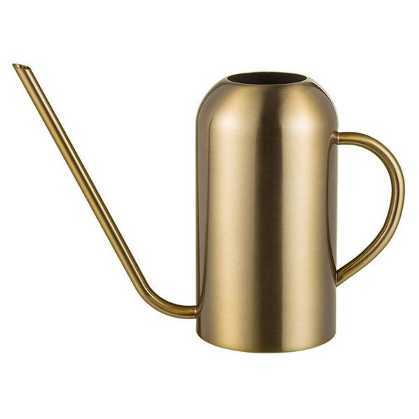 stainless steel watering can for indoor plants and garden, pot 53oz,long spout equipments