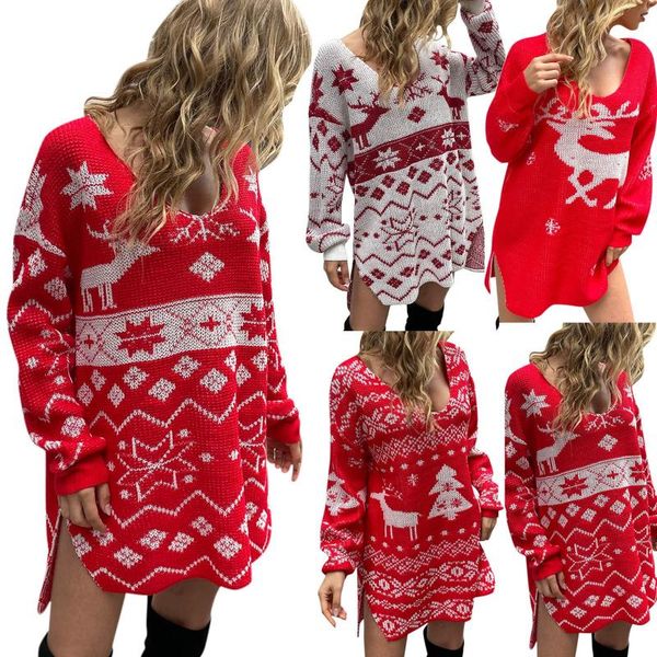 casual dresses autumn winter knitted sweater dress women christmas xmas deer printed long sleeve bodycon mini knitwear sweaters clothes, Black;gray
casual dresses autumn winter knitted sweater dress women christmas xmas deer printed long sleeve bodycon mini knitwear sweaters clothes, Black;gray