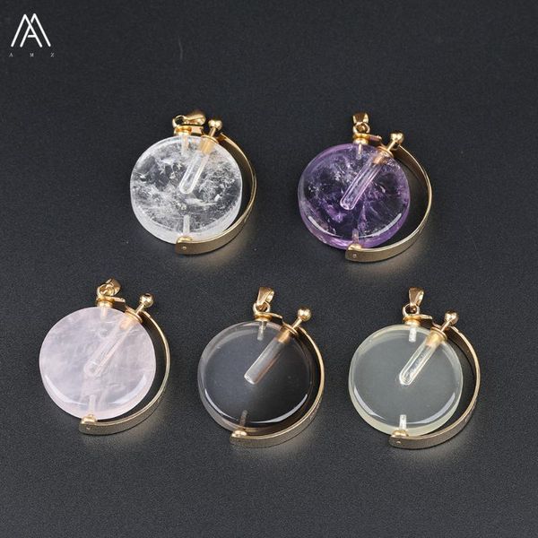 pendant necklaces natural white quartz round perfume bottle necklace women gold crystal stainless steel jewelry sa-25amce, Silver
pendant necklaces natural white quartz round perfume bottle necklace women gold crystal stainless steel jewelry sa-25amce, Silver