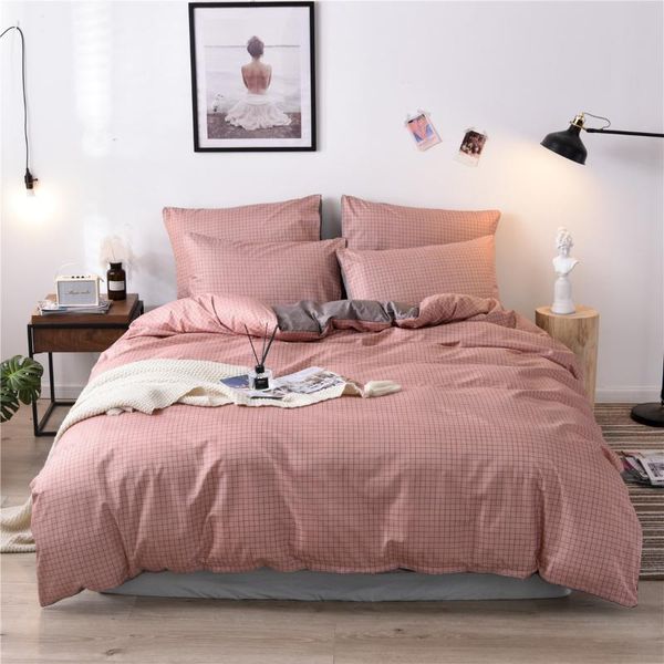 bedding sets pink little lattice bedclothes pillowcase guest room quilt duvet cover set adults eu double home textile solid
bedding sets pink little lattice bedclothes pillowcase guest room quilt duvet cover set adults eu double home textile solid