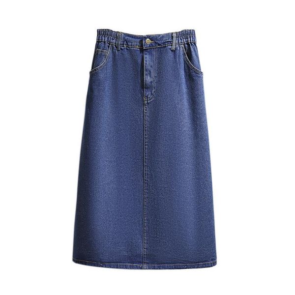 skirts loose all-match denim clothing spring autumn casual long elastic waist pockets zipper 5xl plus size women real pictures, Black
skirts loose all-match denim clothing spring autumn casual long elastic waist pockets zipper 5xl plus size women real pictures, Black