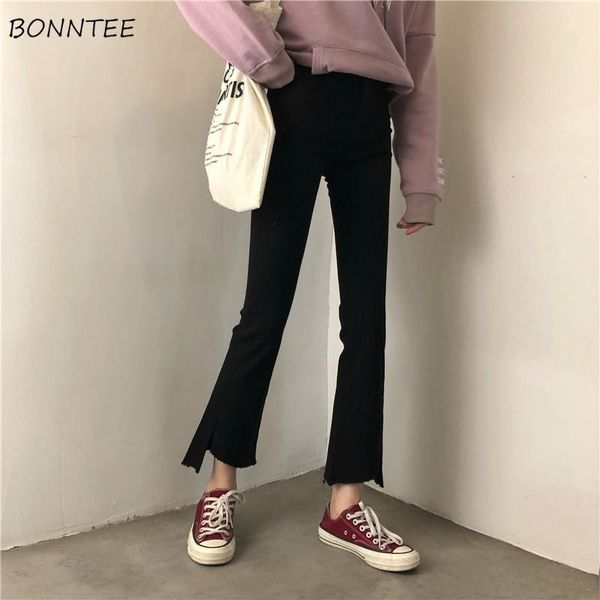 women's pants & capris women slim flare trousers simple solid high waist female korean style long elastic womens leisure harajuku soft, Black;white
women's pants & capris women slim flare trousers simple solid high waist female korean style long elastic womens leisure harajuku soft, Black;white