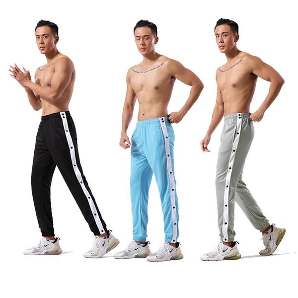 running pants 2021 side-breasted loose basketball sports fitness training with feet casual men's straight spring and summer, Black;blue
running pants 2021 side-breasted loose basketball sports fitness training with feet casual men's straight spring and summer, Black;blue
