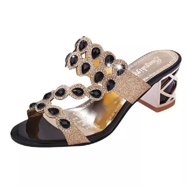 slippers summer korean rhinestone thick with women's slippers, wild non-slip, fish mouth, word shoes, Black
slippers summer korean rhinestone thick with women's slippers, wild non-slip, fish mouth, word shoes, Black