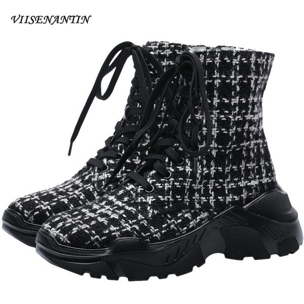 boots star same height increase short winter plus velvet women's leather sports soft thick-soled lace-up casual platform shoes, Black
boots star same height increase short winter plus velvet women's leather sports soft thick-soled lace-up casual platform shoes, Black