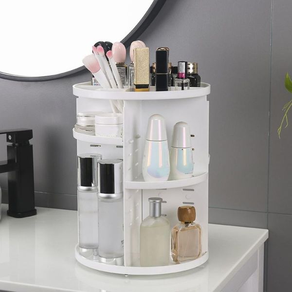 360-degree rotating desk detachable makeup organizer jewelry shelf case cosmetic storage box brush holder small part boxes & bins
360-degree rotating desk detachable makeup organizer jewelry shelf case cosmetic storage box brush holder small part boxes & bins