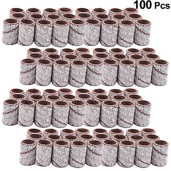 nail art equipment 100pcs sanding bands manicure sleeve professional grinding head polisher ring polish remover, Silver
nail art equipment 100pcs sanding bands manicure sleeve professional grinding head polisher ring polish remover, Silver