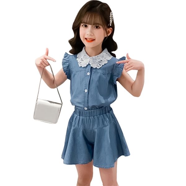 kids clothes lace vest + short tracksuits for girls summer girl casual style 6 8 10 12 14 210528, White
kids clothes lace vest + short tracksuits for girls summer girl casual style 6 8 10 12 14 210528, White