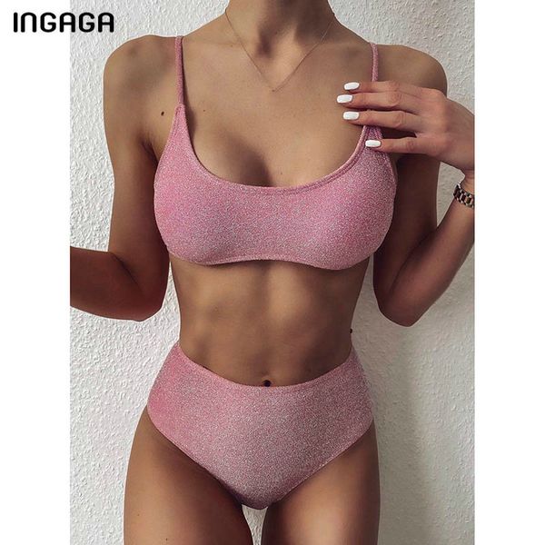ingaga 2021 swimsuits high waist bikinis swimwear women push up bathing suits glitter sparkling biquini strap bikini set, White;black
ingaga 2021 swimsuits high waist bikinis swimwear women push up bathing suits glitter sparkling biquini strap bikini set, White;black