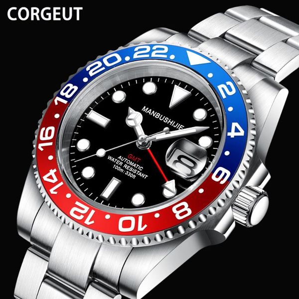 wristwatches corgeut men's automatic mechanical wristwatch stainless steel divers watch fashion men gmt watches reloj hombre, Slivery;brown
wristwatches corgeut men's automatic mechanical wristwatch stainless steel divers watch fashion men gmt watches reloj hombre, Slivery;brown