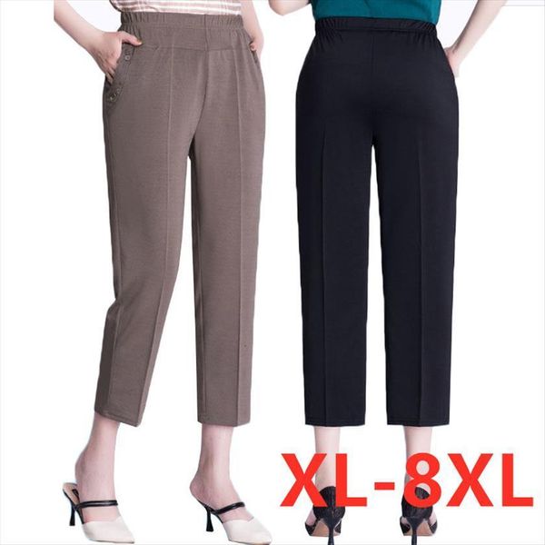 middle aged and old summer women capris thin elastic waist loose casual pants plus size 5xl 6xl 7xl 8xl female, Black;white
middle aged and old summer women capris thin elastic waist loose casual pants plus size 5xl 6xl 7xl 8xl female, Black;white