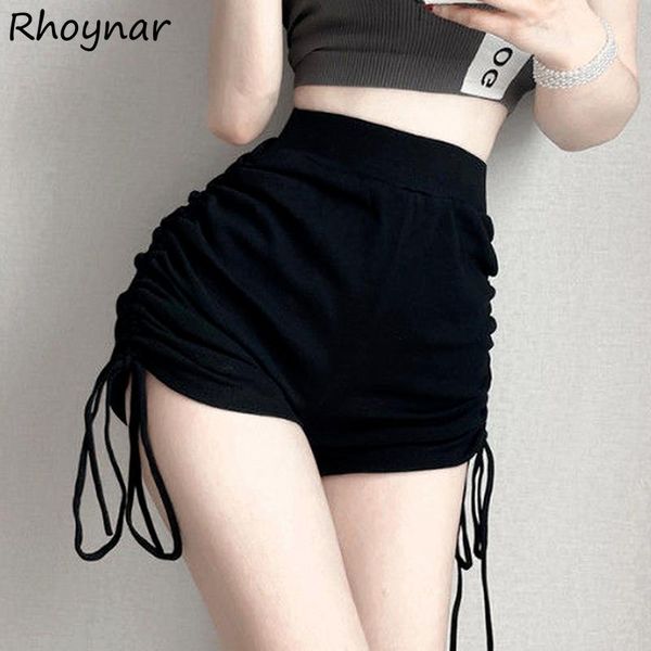 women's shorts women summer shirring skinny fashion solid black korean style casual jogger girls female elastic soft cozy, White;black
women's shorts women summer shirring skinny fashion solid black korean style casual jogger girls female elastic soft cozy, White;black