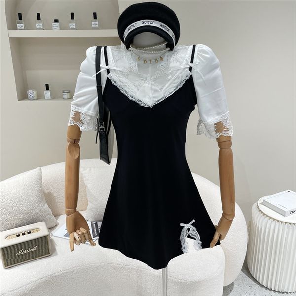 skirts springtime female 2021 niche fashion design thin v-neck suspend dress with inside out short income two pieces together, Black
skirts springtime female 2021 niche fashion design thin v-neck suspend dress with inside out short income two pieces together, Black