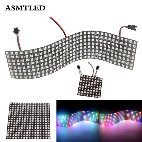 8*8,16*16,8*32 pixels ws2812 digital flexible led programmed panel screen individually addressable full color display board dc5v modules
8*8,16*16,8*32 pixels ws2812 digital flexible led programmed panel screen individually addressable full color display board dc5v modules