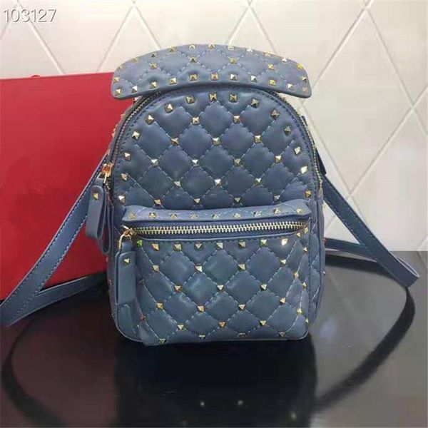 backpack big brand design handbag leather women versatile fashion sheepskin rivet large capacity travel bag
backpack big brand design handbag leather women versatile fashion sheepskin rivet large capacity travel bag