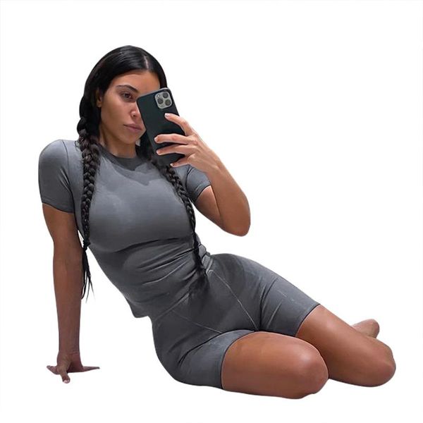 women's tracksuits spring o-neck t-shirts and shorts for women solid color skinny sporty good quality fitness two pieces set, Gray
women's tracksuits spring o-neck t-shirts and shorts for women solid color skinny sporty good quality fitness two pieces set, Gray