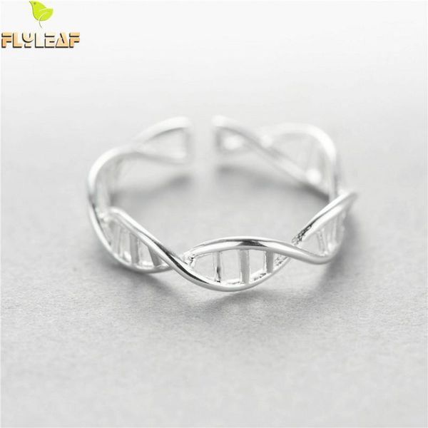 cluster rings 100% 925 sterling silver double spiral structure dna open for women personality fashion fine jewelry flyleaf1, Golden;silver
cluster rings 100% 925 sterling silver double spiral structure dna open for women personality fashion fine jewelry flyleaf1, Golden;silver