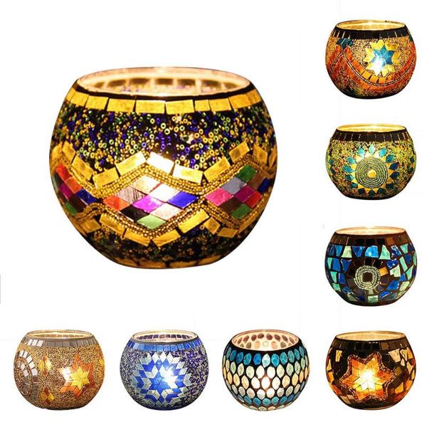 candle holders mosaic glass candlestick home candlelight dinner round ornament romantic wedding decoration valentines day gift
candle holders mosaic glass candlestick home candlelight dinner round ornament romantic wedding decoration valentines day gift