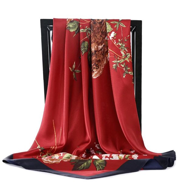scarves 2021 women fashion designer beautiful flowers foulard soft satin shawl kerchief scarfs 90*90cm square silk scarf neck headscarf, Blue;gray
scarves 2021 women fashion designer beautiful flowers foulard soft satin shawl kerchief scarfs 90*90cm square silk scarf neck headscarf, Blue;gray