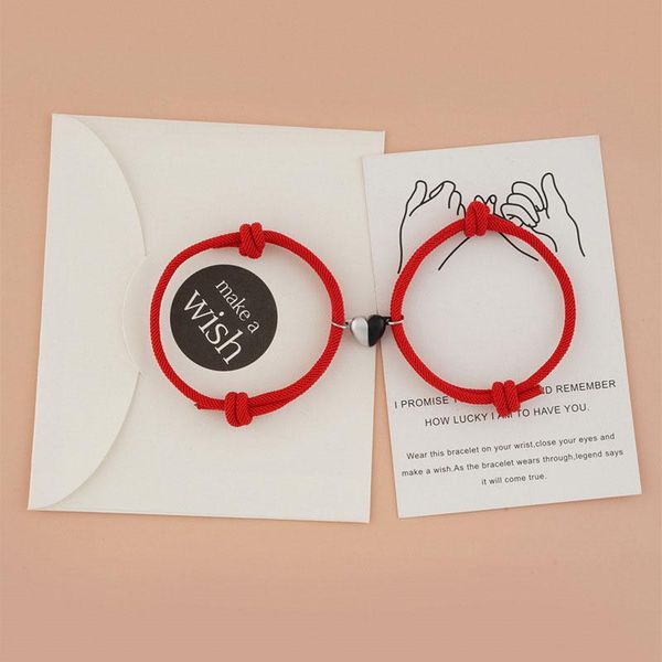 charm bracelets 2pcs / set yin yang magnet couple bracelet heart pendant jewelry lucky knitting rope for women men wholesale, Golden;silver
charm bracelets 2pcs / set yin yang magnet couple bracelet heart pendant jewelry lucky knitting rope for women men wholesale, Golden;silver