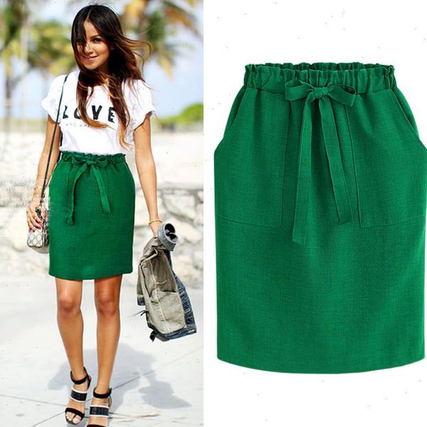 spring summer elegant midi womens skirt office pencil cotton elastic waist package hip green, Black
spring summer elegant midi womens skirt office pencil cotton elastic waist package hip green, Black