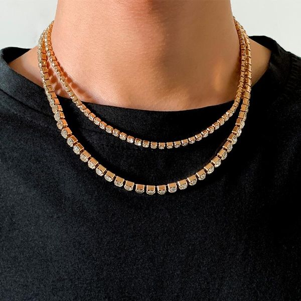 chains ingemark tennis crystal chain necklaces for men women charm shiny rhinestone clavicle choker necklace goth jewelry bijoux femme, Silver
chains ingemark tennis crystal chain necklaces for men women charm shiny rhinestone clavicle choker necklace goth jewelry bijoux femme, Silver