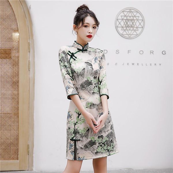 ethnic clothing chinese traditional vintage print flower lady cheongsam tight short qipao classic mandarin collar dress elegant vestido, Red
ethnic clothing chinese traditional vintage print flower lady cheongsam tight short qipao classic mandarin collar dress elegant vestido, Red