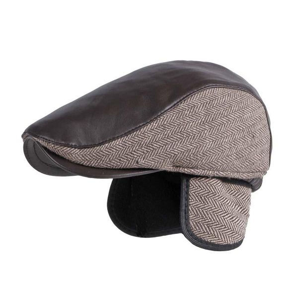 berets winter beret hat men british retro elderly sboy cap ear warm forward leather patchwork cabbie ivy flat, Blue;gray
berets winter beret hat men british retro elderly sboy cap ear warm forward leather patchwork cabbie ivy flat, Blue;gray