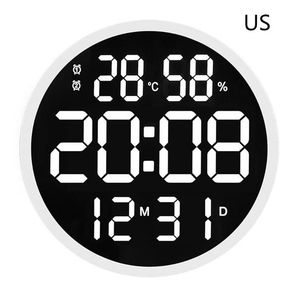 simple design living room led round wall clock digital display temperature date drop clocks
simple design living room led round wall clock digital display temperature date drop clocks