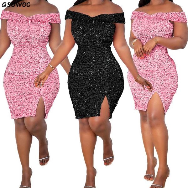 casual dresses gsuwoo elegant sequins off shoulder v neck sleeveless midi dress split on backless evening party club women vestido, Black;gray
casual dresses gsuwoo elegant sequins off shoulder v neck sleeveless midi dress split on backless evening party club women vestido, Black;gray