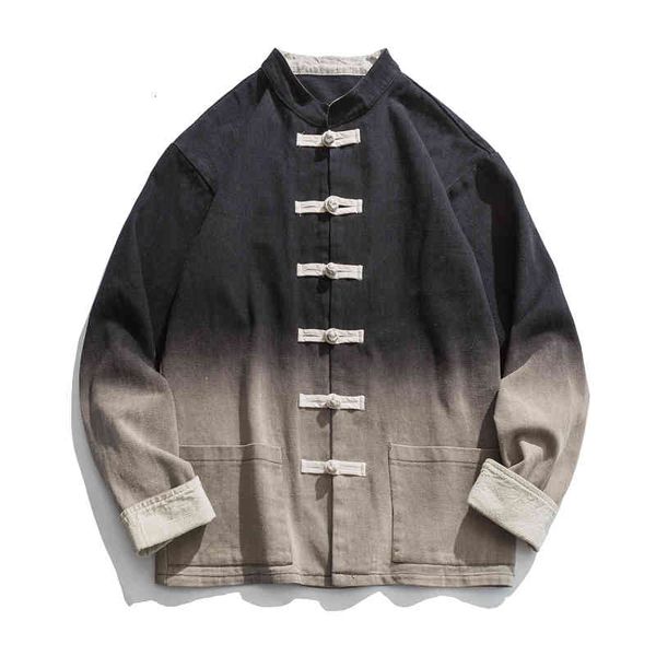 jackets chinese style cotton linen men coats vintage autumn loose stand collar button spliced color hip hop male retro jackets fas, Black;brown
jackets chinese style cotton linen men coats vintage autumn loose stand collar button spliced color hip hop male retro jackets fas, Black;brown