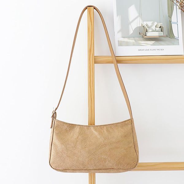 evening bags women washed kraft paper baguette bag retro fashion folded shoulder handbags simple western style dupont underarm
evening bags women washed kraft paper baguette bag retro fashion folded shoulder handbags simple western style dupont underarm