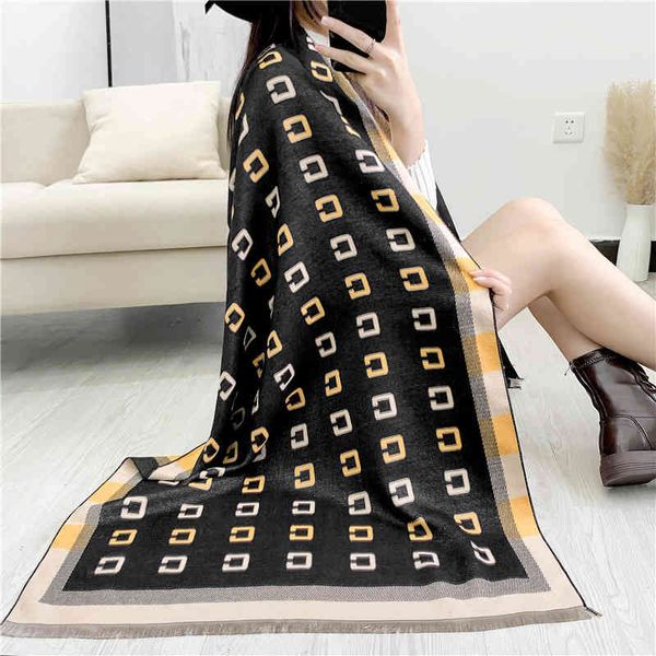 70% off design scarf 2021 autumn and winter imitation cashmere korean fashion rectangular cloak student bib dual-purpose shawl, Blue;gray
70% off design scarf 2021 autumn and winter imitation cashmere korean fashion rectangular cloak student bib dual-purpose shawl, Blue;gray