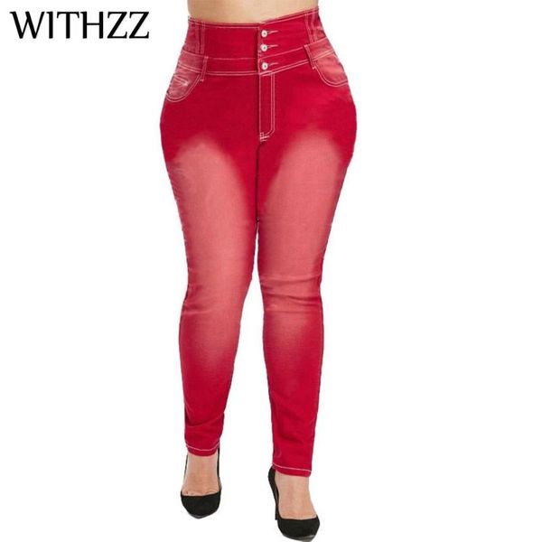 women's jeans withzz plus size fashion buckle high waist denim trousers pencil pants, Blue
women's jeans withzz plus size fashion buckle high waist denim trousers pencil pants, Blue