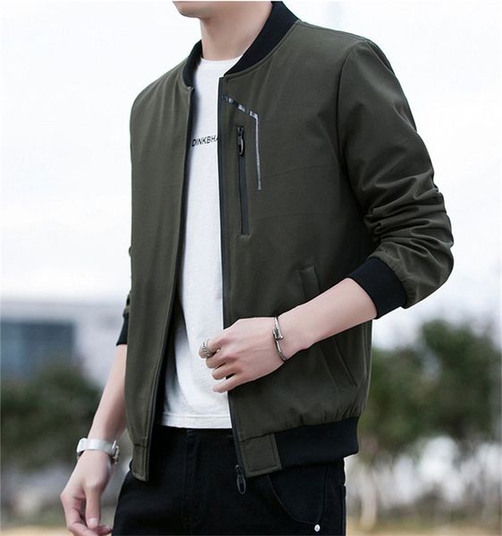 men's stand collar mens jackets spring autumn long sleeve slim solid color man coats casual cardigan streetwear male outerwears, Black;brown
men's stand collar mens jackets spring autumn long sleeve slim solid color man coats casual cardigan streetwear male outerwears, Black;brown