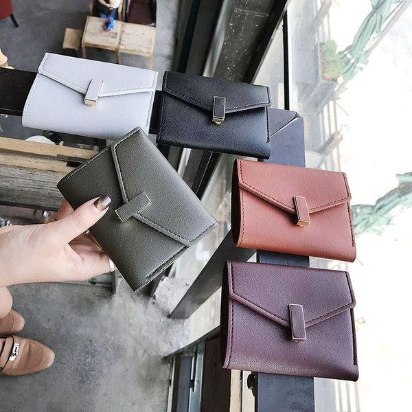 wallet women's short 2021 spring thin card bag student korean mini wallets simple zero purse, White
wallet women's short 2021 spring thin card bag student korean mini wallets simple zero purse, White